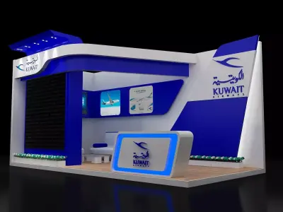 Booth Exhibition Stand a254a  3D model