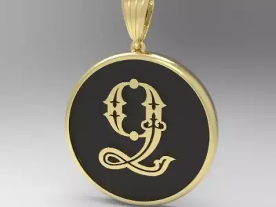 Decorative Letter Dj 3D print model