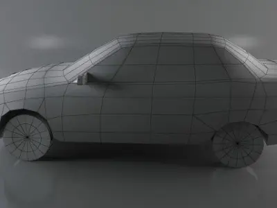 AutoVaz2110 LowPoly car 3D model