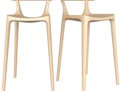 max elka stool  premium 3d model Low-poly 3D model