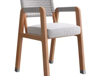 Flexform Ortigia armchair 3d model Low-poly 3D model