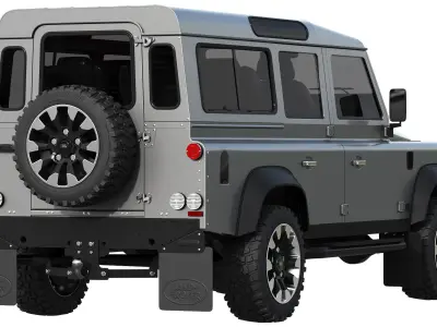 Land Rover Defender Works V8 4-door 2018 3D model