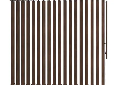Vertical wooden blinds 3 options 3 colors 3D model