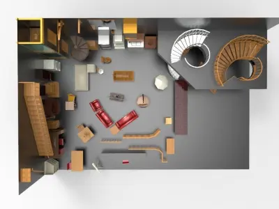 Furniture Set all in 3D model
