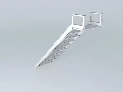 Beach Wall Ladder 3D model