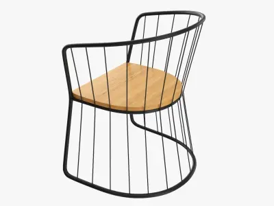 Outdoor chair 02 3D model