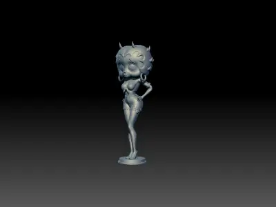 Cartoon lady doll 3D model STL FOR 3D PRINTING 3D print model