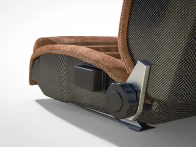 Sport car seat 3D model
