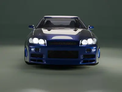 Nissan Skyline R34  3D model