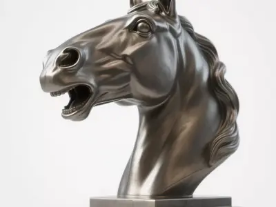 horse 3D print model 6