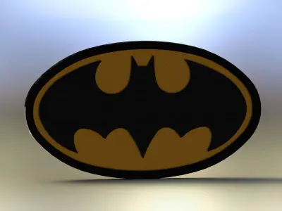 Bat logo1 Free 3D model