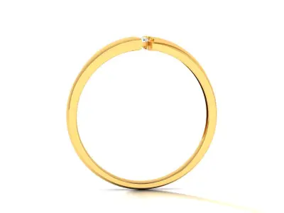 Band 3dm Render Details gold wedding ring with diamond 3D print model purchase