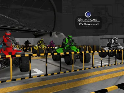 SMARTCARS AI ATV Motocross Simulations v2 3D model