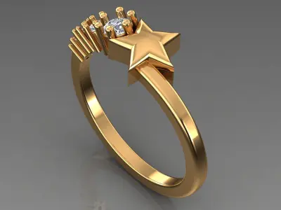Band Ring 3D print model