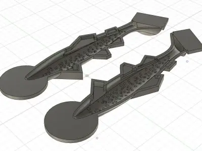 Moule truite et Pochoir 3D print model