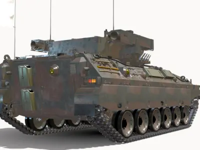 tipo 89 ifv japao Low-poly 3D model
