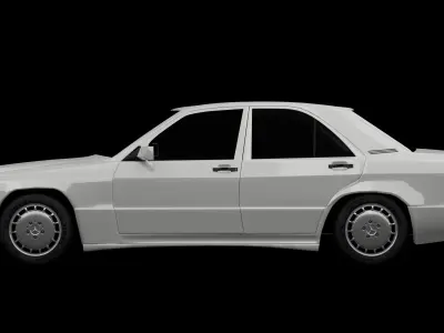 Mercedes 190e 3D model