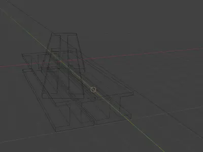  Steel I Beam Workshop Set  Game-Ready and Industrial Asset Low-poly 3D model