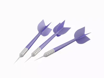 Dart 06 Low-poly 3D model