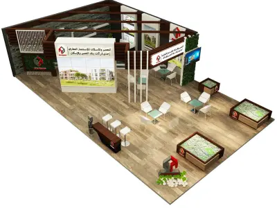 Booth Exhibition Stand a284 3D model