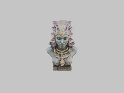 Aztec Sculpture High Quality 3D Model Low-poly 3D model