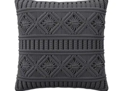 Cushions Mudanya Cotton Geometric Pattern 3D model