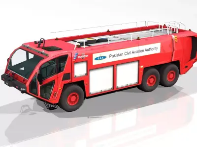 Low Poly Oshkosh Stryker 3000  Low-poly 3D model