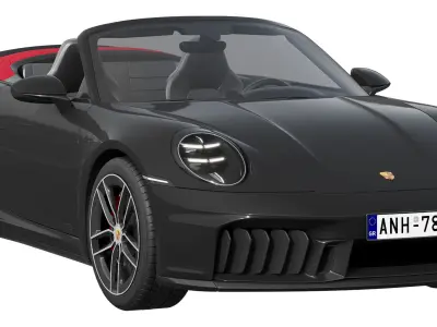 Porsche 911 Carrera GTS Cabriolet 2025 3D model