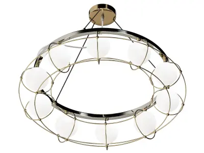 Hanging chandelier Maytoni Carcass 3D model