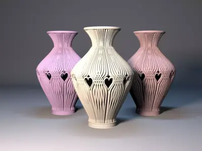 Valentinesday vase 3D print model