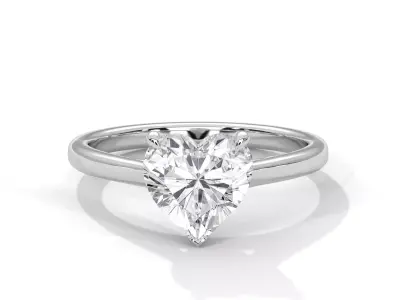 solitaire ring with detail images and 360 render videos 102 3D print model