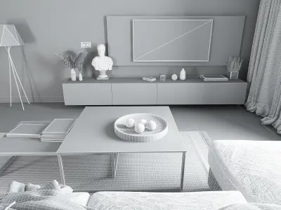 Living Room 3D model