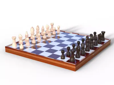 Chess Board Free 3D model