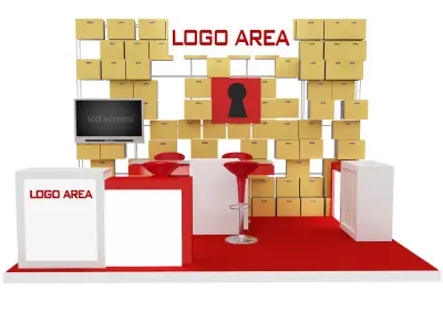 Booth Exhibition Stand a 29 3D model