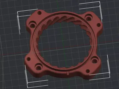 ThrottleBodySpacer with Spiral Mustang upgrade to 80mm or not 3D print model