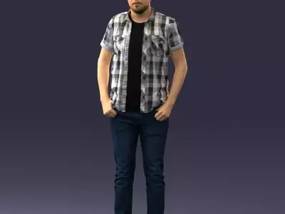 000323 Casual Male Standing Pose 1202 3dp 3D print model