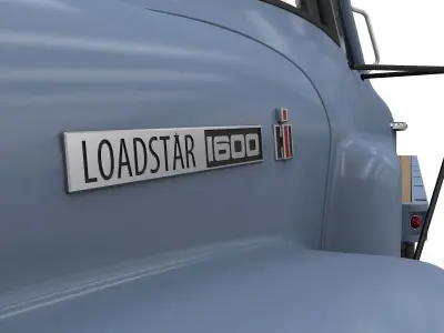 International Loadstar 1600 Flatbed Truck 1974 3D model