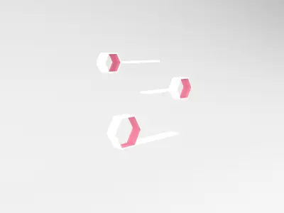 Wall Rack v1 009 Low-poly 3D model