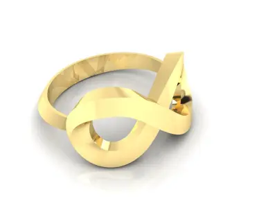 Ring M46 The luxury female ring wedding 3D print model