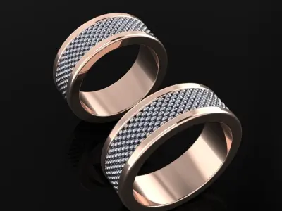 Wedding Bands 06 3D print model