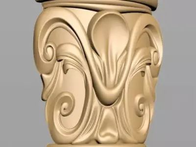 Carved Decor 3D model 9