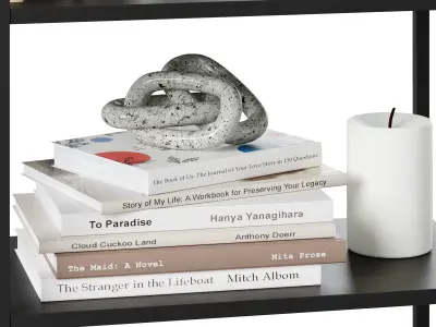 Bookcase Newcastle by Actona 3D model