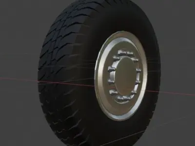 Set of Truck Tire  3D model
