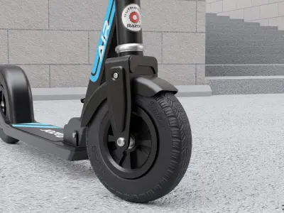 Razor kick scooter Low-poly 3D model