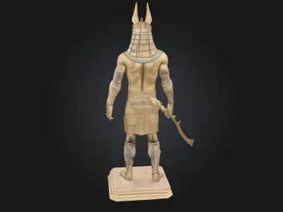 Anubis Guardian Jackal-Headed Deity Model  3D model