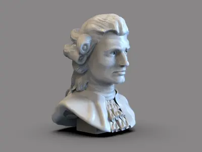 Mozart Bust 3D print model
