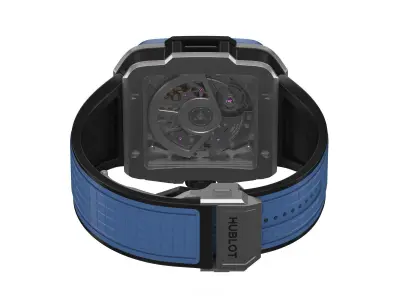 Hublot  Square Bang Unico Titanium Blue Ceramic 42mm Watch 3D model