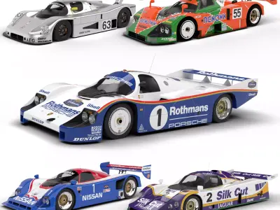 Pack 5 Cars Group C HQ interior