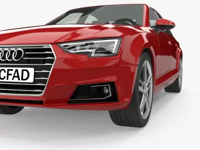 2016 Audi A4 Sedan  3D model