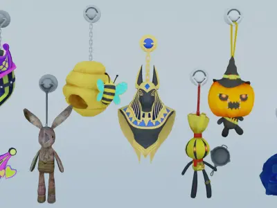 Ornament Anubian Terror Psychic Scarecrow Drop the Bass Beehive 3D model